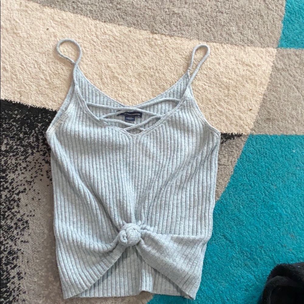 Ice blue American eagle tank